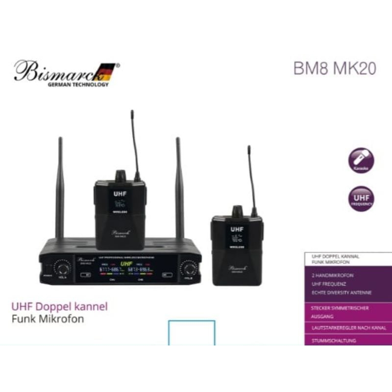 Mic wireless headset clip on Bismarck BM8 mk20 Bismarck BM8 mk20 HS 2headset