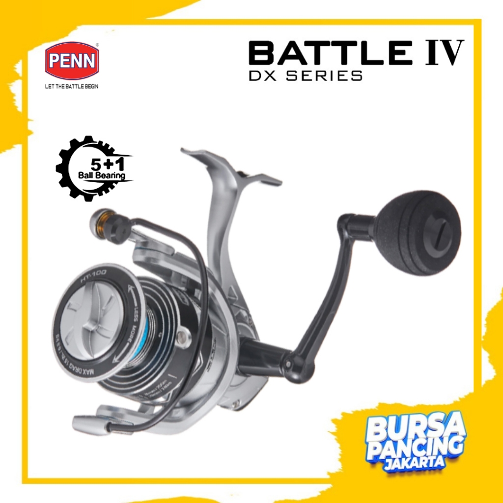 PENN Reel Pancing Spinning BATTLE IV DX 5+1BB 2500 - 8000 Hydro Armor system Full Metal Body