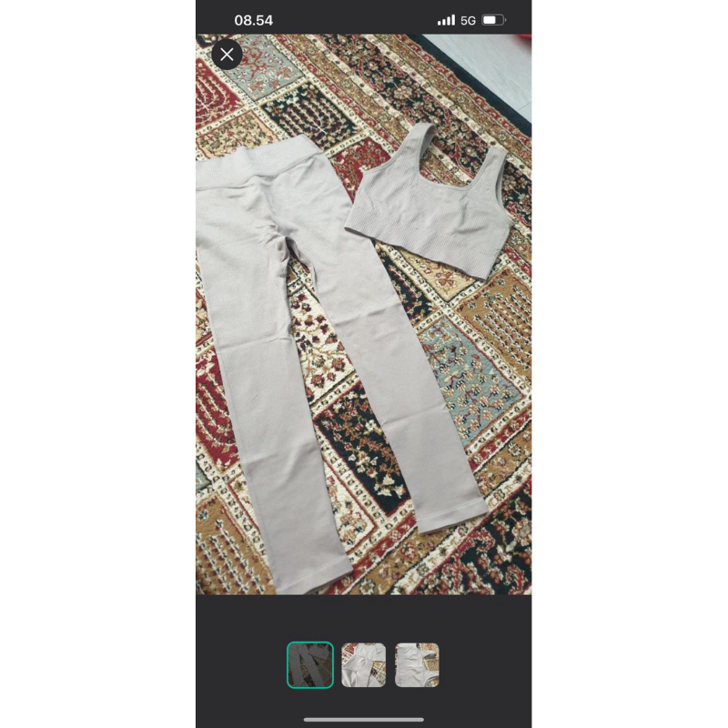 one set baju olga yoga wanita