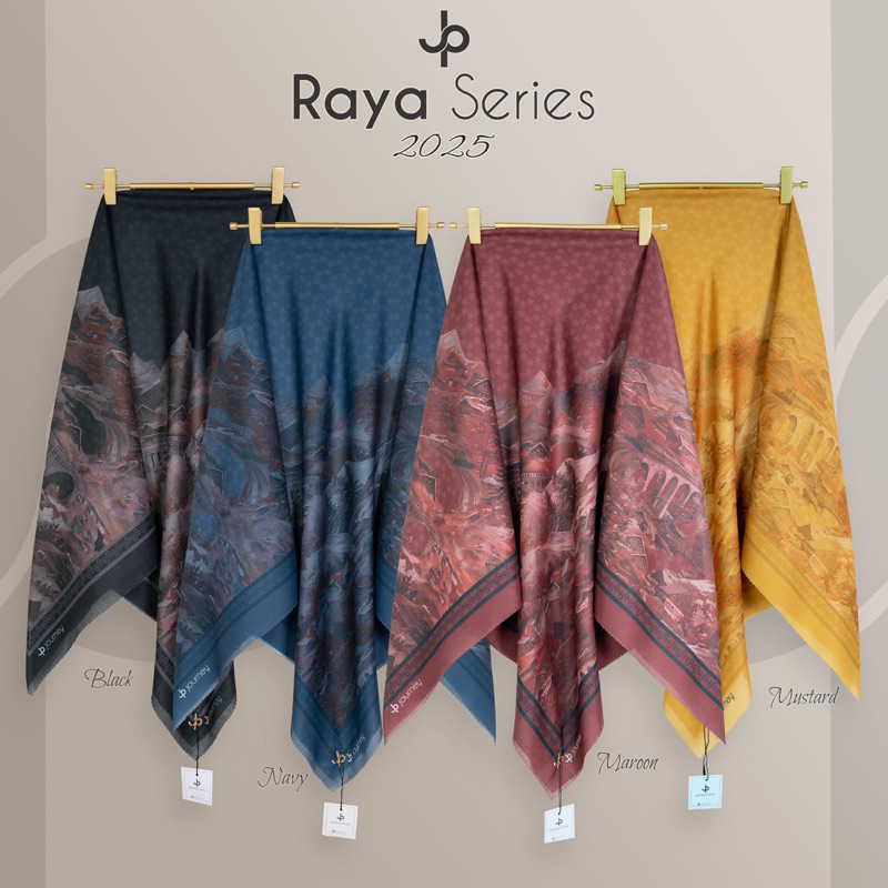 JILBAB ORI JOURNEY MOTIF RAYA SERIES TERBARU  BY JOURNEY SCARVES PROMO/ JILBAB JOURNEY MOTIF LIMITED