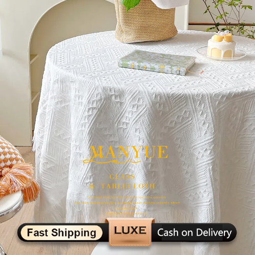 Taplak meja Nordic benang katun taplak meja kelas atas   Taplak meja kopi rumbai taplak meja tahan a