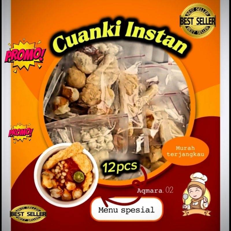 

Cuanki Instan paket 12pcs (12 bungkus ) Harga sangat terjangkau