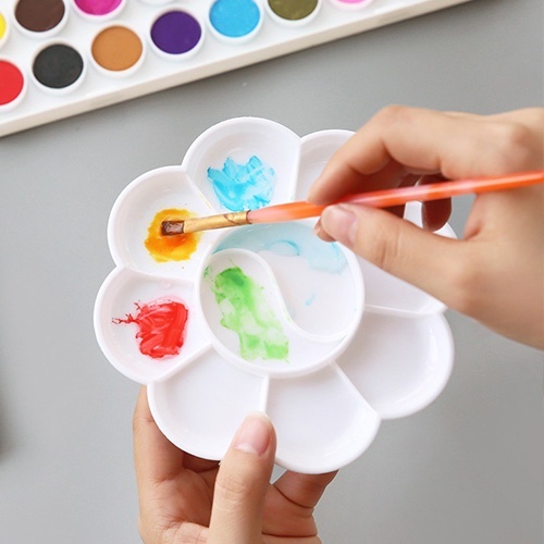 

Palet cat Cat Air Baki minyak akrilik Campuran Warna Perlengkapan sekolah Seni Siswa Artis Plastik
