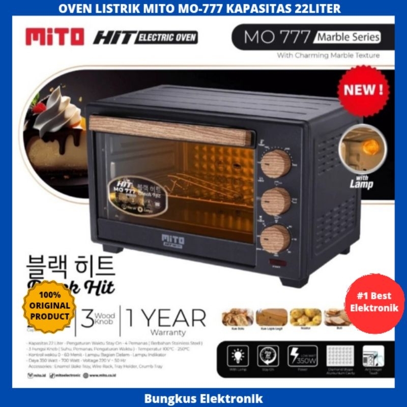 OVEN LISTRIK MITO MO-777 22LITER MITO OVEN LISTRIK PEMANGGANG 22L