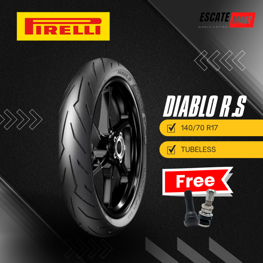 Pirelli Diablo Rosso Sport 140/70-17 Tubeless - Ban Motor Pirelli Diablo Rosso Sport 140/70 Ring 17 