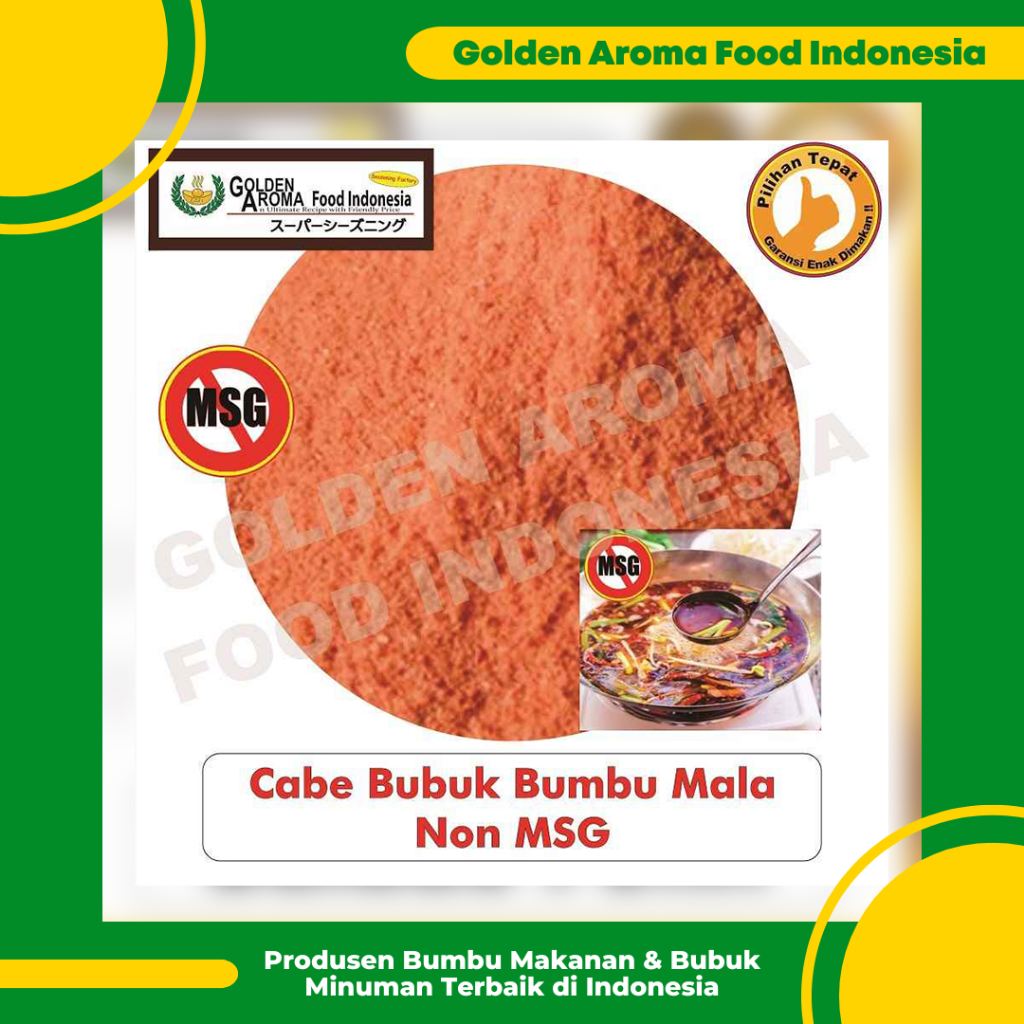 

Cabe Bubuk Bumbu Mala Non MSG 1 Kg l Bubuk Cabe Malaxiangguo No MSG 1Kg Murah Enak Terbaik GAFI
