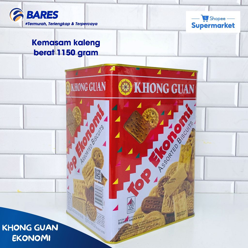 

Khong Guan Kaleng Top Ekonomi Ukuran 1150 Gram