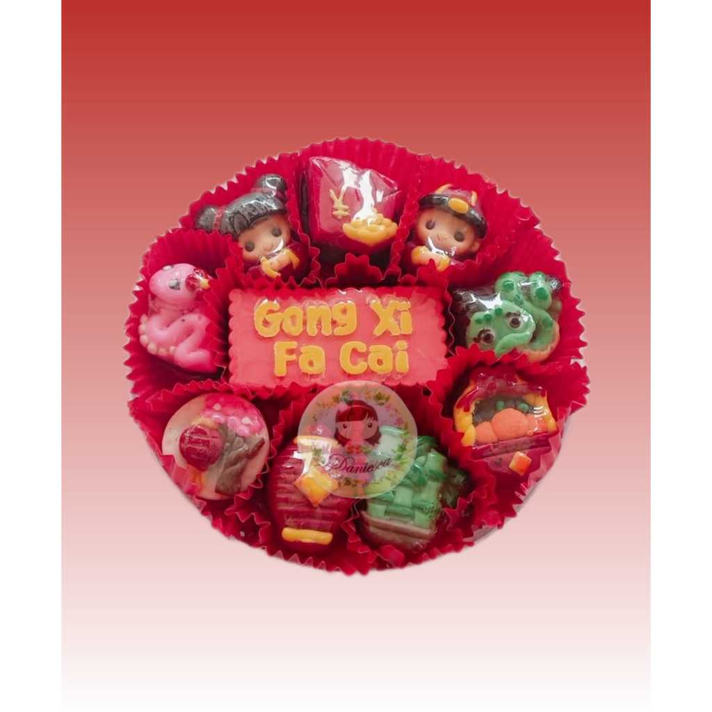 

Coklat ornament imlek dengan ucapan chocobar gong xi fa cai (SCP)