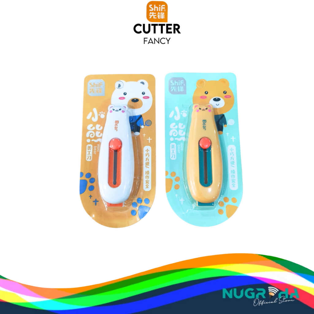 

Shif 8145 Cutter Mini Lucu Anak Sekolah Kertas Pemotong PIsau Plastik Stainless