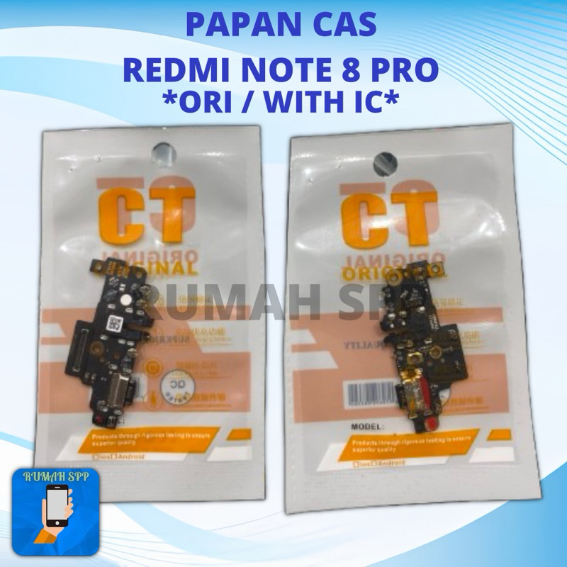PAPAN CAS / KONEKTOR CAS REDMI NOTE 8 PRO (ORIGINAL BESERTA IC)