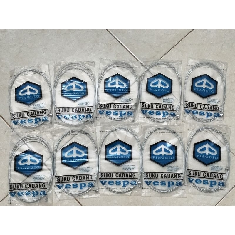 Grosir 10 Pcs Kawat Gas Kaku Kabel Tali Gas Vespa PIAGGIO (Piaggio Suku Cadang Vespa)
