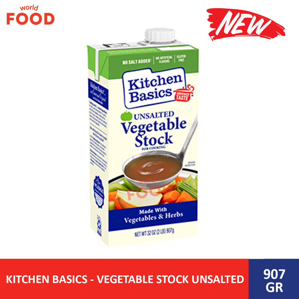 

KITCHEN BASICS - VEGETABLE STOCK UNSALTED 907 GR~ NEW ITEM ~