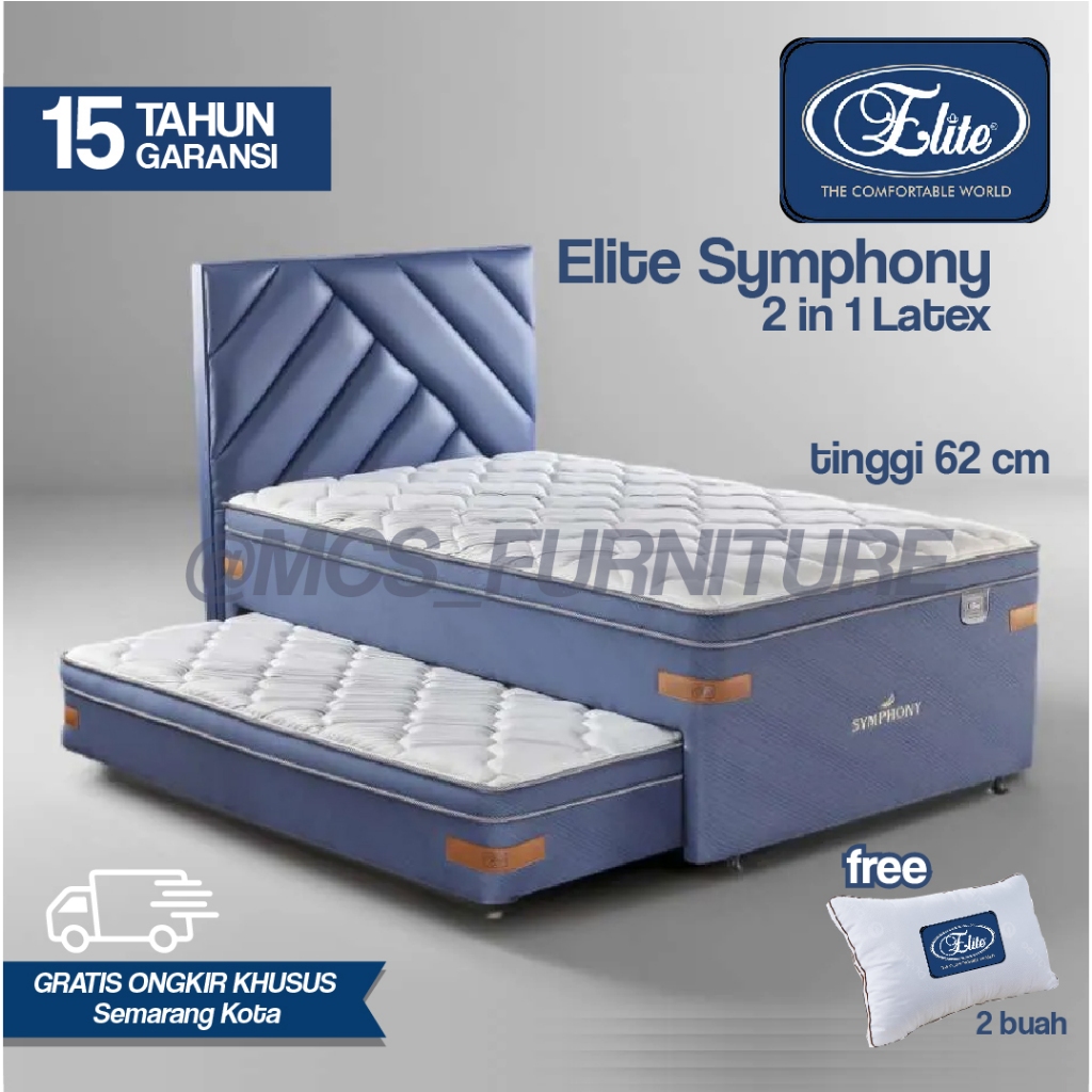 Springbed Kasur Matras Sorong 2 in 1 ELITE Symphony LATEX Layer (PROMO KHUSUS 120 x 200) Semarang