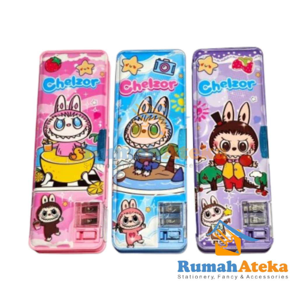 

Kotak Tempat Pensil Magnet 2 sisi motif Karakter Labubu BC-782