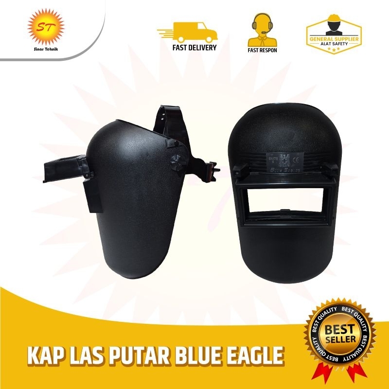 Kap Las (Topeng Las) Model Fastrack Tali Putar Blue Eagle