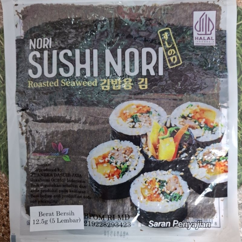 

Nori Sushi isi 5 lembar halal murah nori java sakao rumput laut bahan Sushi bento kimbap gimbap dried seaweed