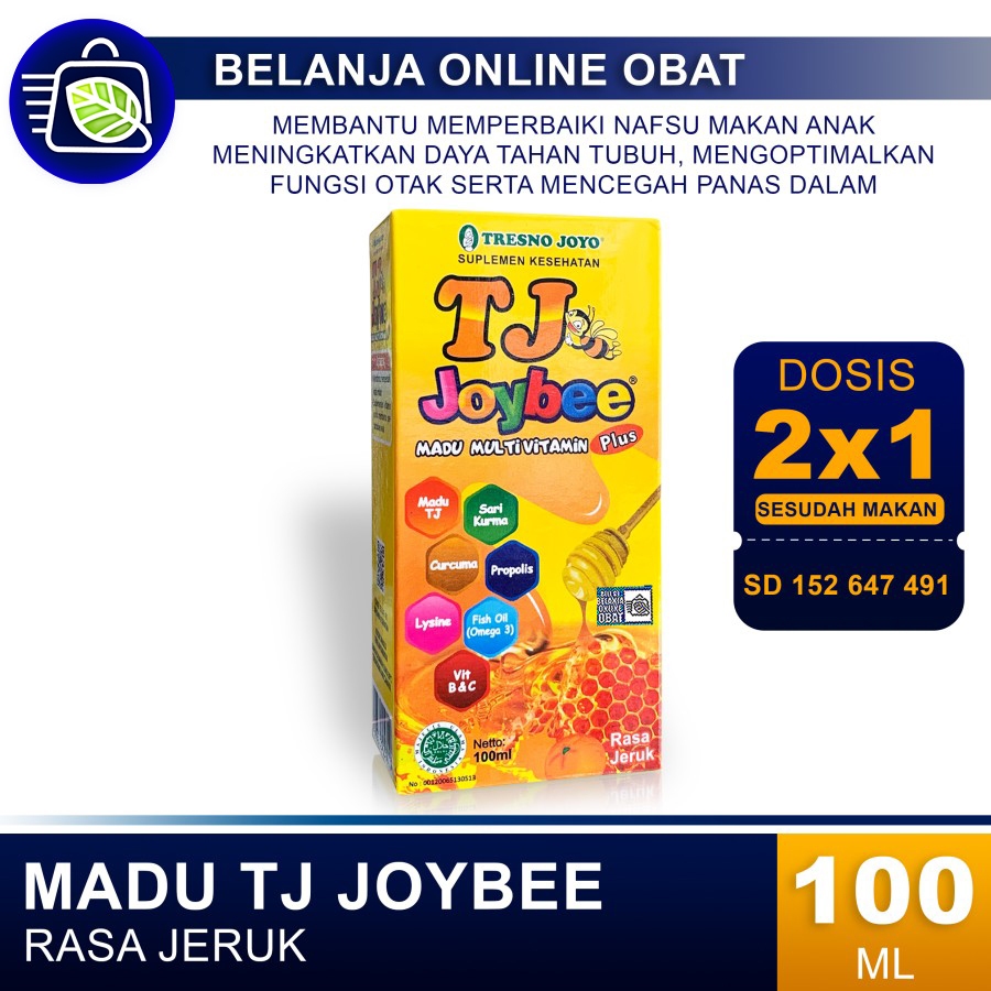 

MADU TJ JOYBEE JERUK 100ML // Madu Anak Multivitamin