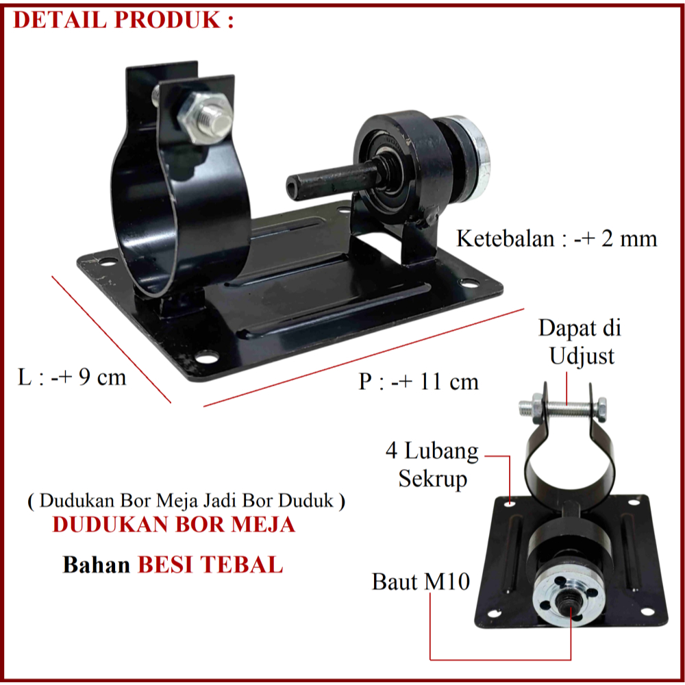 Shp1 Dudukan Bor Tangan Jadi Bor Duduk Dudukan Bor Meja Drill Table Stand Bor Dudukan Bor Tangan ART