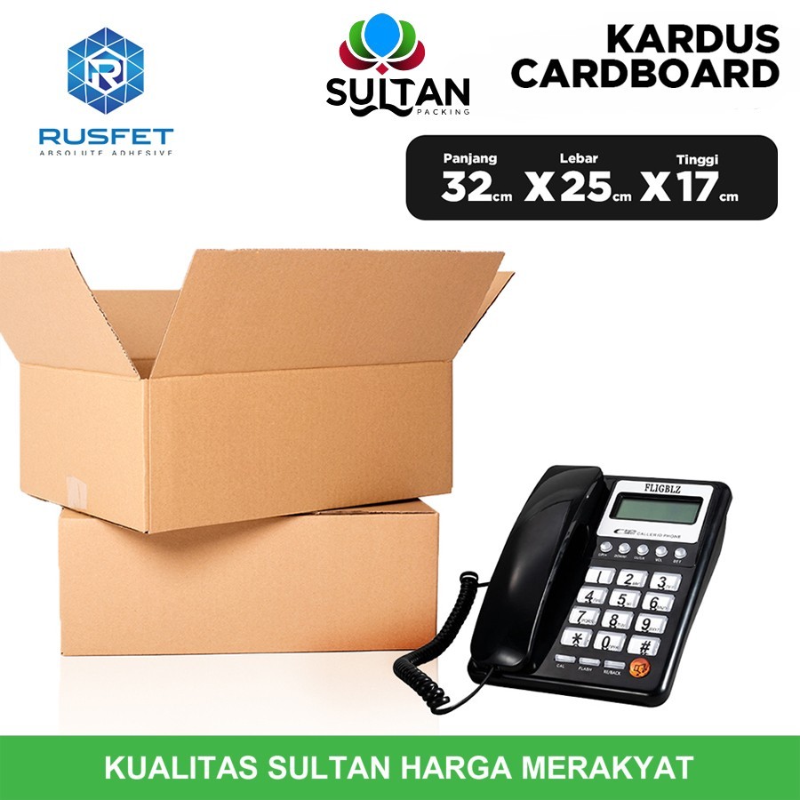 

KARDUS PACKING KARTON BOX 32x25x17cm Dus Kotak Packaging Polos tebal KARDUS BESAR