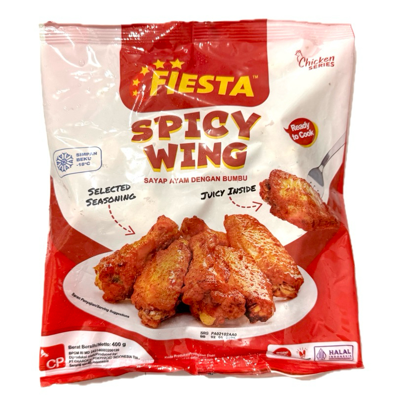 

Fiesta Spicy Wings Sayap Ayam Bumbu 400g