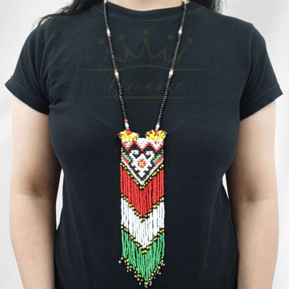 Kalung Manik Hias Dayak Kalimantan | Fashion Dayak Kalimantan