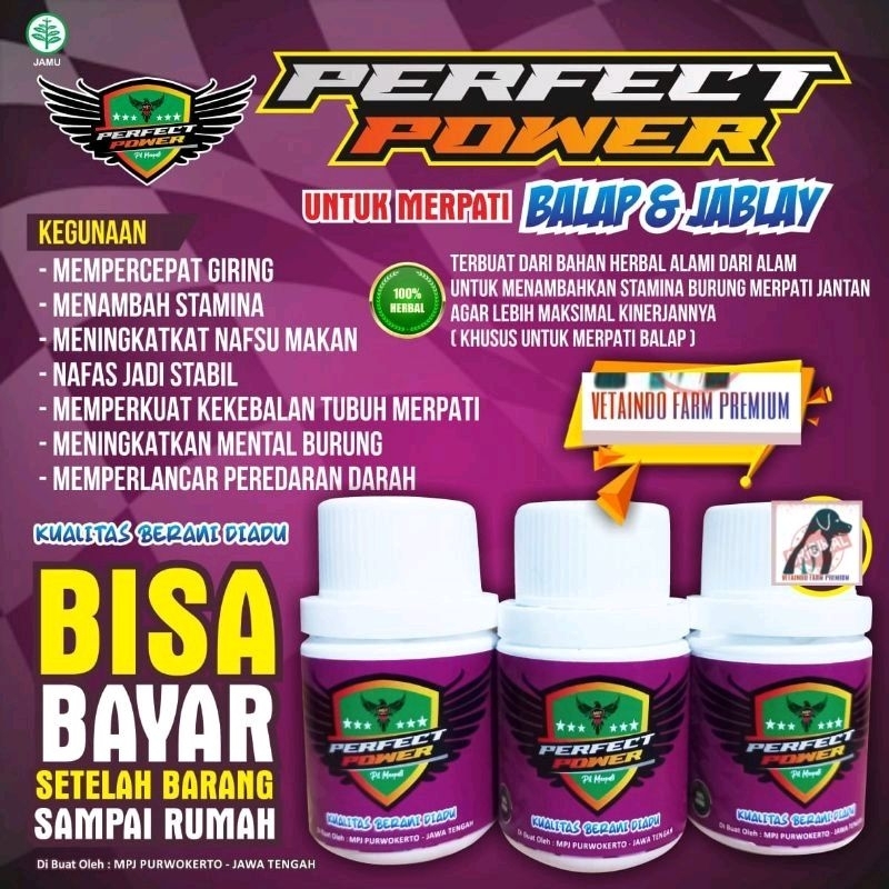 JAMU MERPATI BALAP PERFECT POWER MENAMBAH SPRINT BURUNG MERPATI 100BUTIR