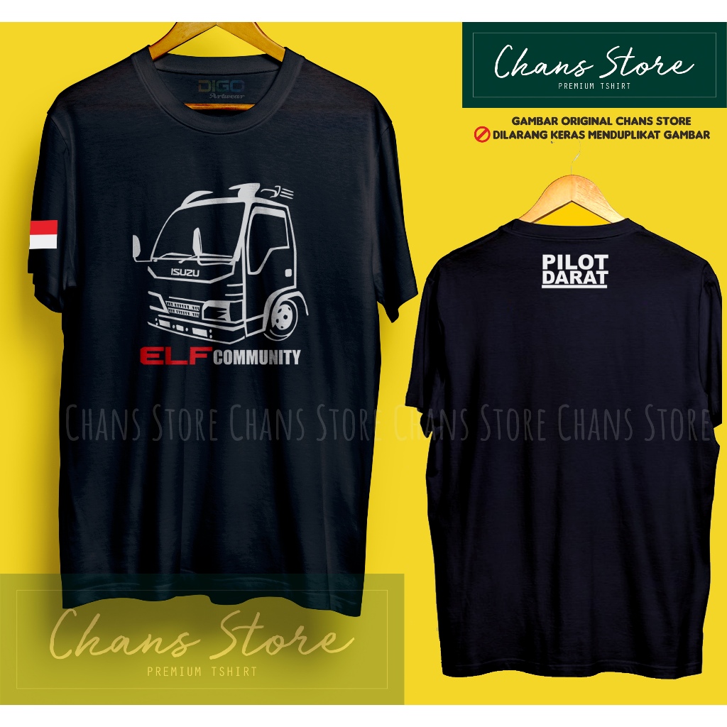 Kaos ELF COMUNITY bahan cotton combed 30s premium