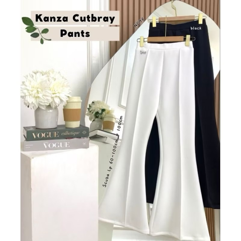 Celana Cutbray Kanza | Kanza Cutbray Pants Bahan Scuba