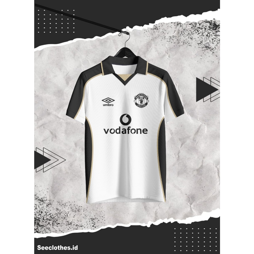 Jersey Seeclothes.id Baju Bola Retro MU AWAY 3rd 2001/2002