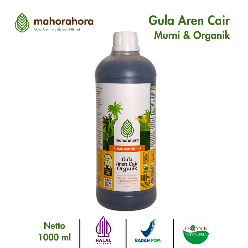 

Mahorahora Gula Aren Cair 1 Liter, Premium (Low GI, Organik, Pilihan Barista)