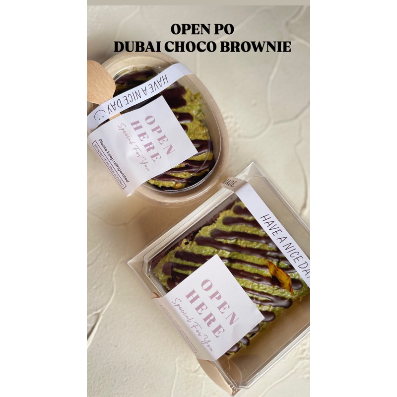 

Dubai pistachio brownie