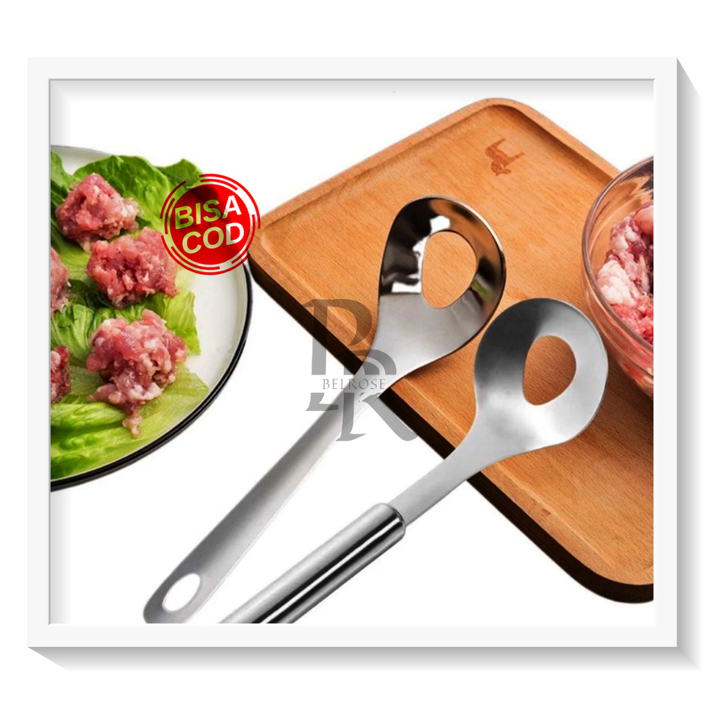 Sendok Pembuat Bakso Stainless Steel Alat Cetakan Bakso Serbaguna Alat Cetak Bakso Stainless Steel |