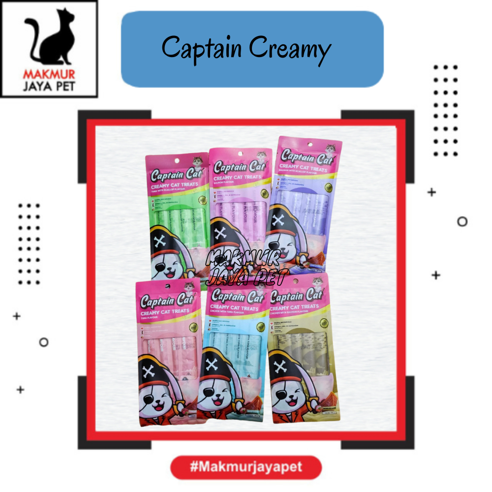 Snack Cat Captain Creamy / Snack Cat / Cemilan Kucing