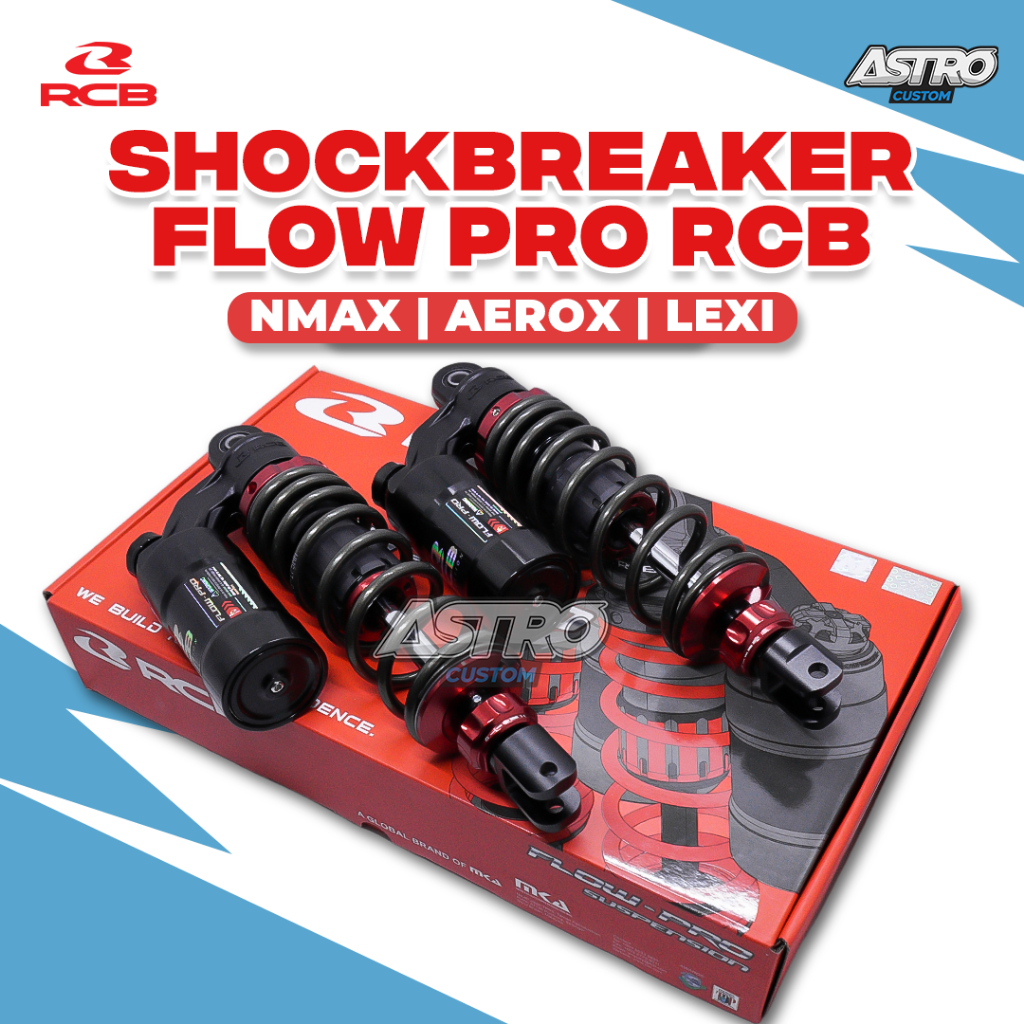 Shockbreaker RCB Nmax 155 Aerox Absorber Flow Suspension Pro Series 305 MM Double Shock Tabung Astro