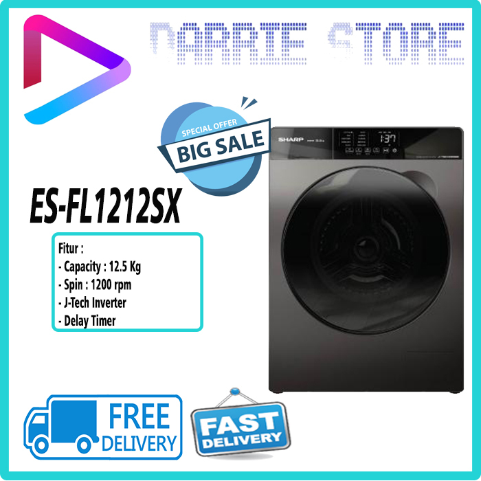 Sharp ES-FL1212SX Mesin Cuci Front Loading