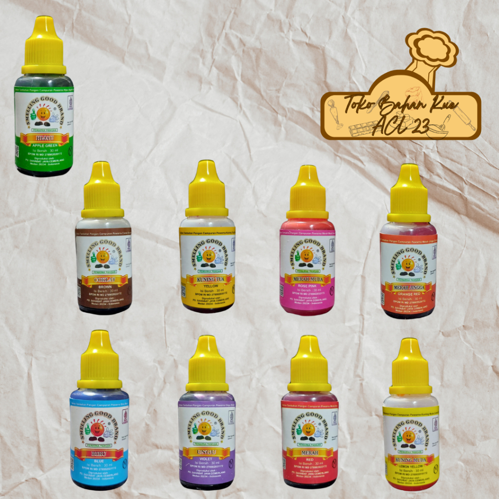 

Pewarna Makanan Smelling Good Aneka Warna 30ml