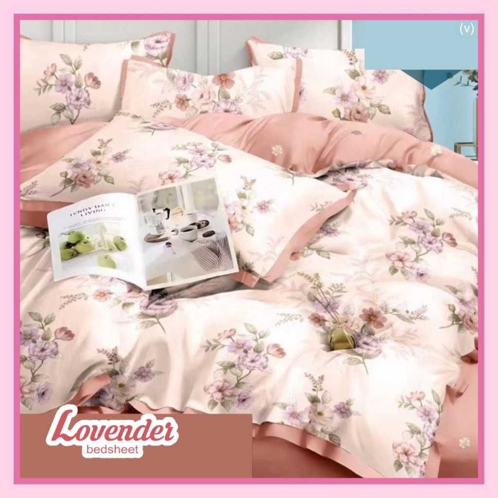 Kain sprei katun jepang "Motif Bunga -2"