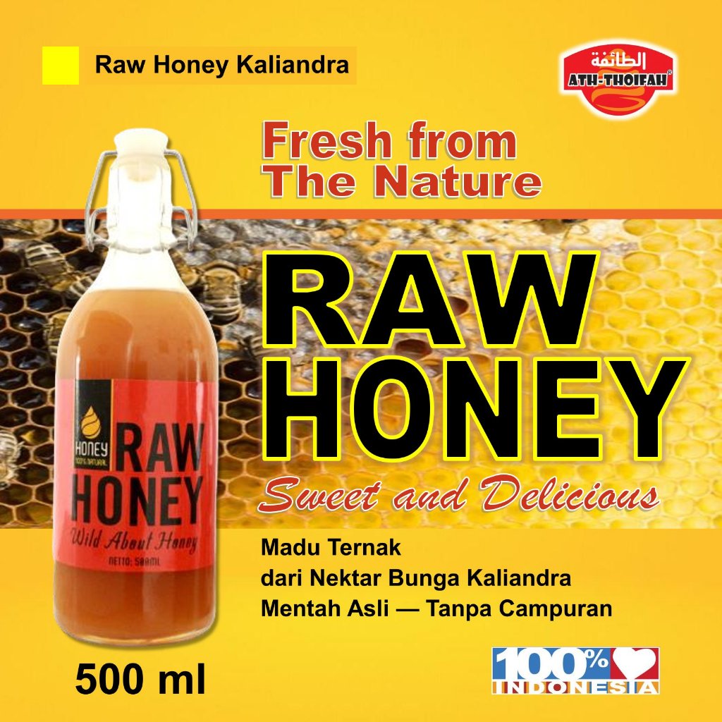 

Madu Murni RAW HONEY KAPUK RANDU madu murni Kalinadra 500 ml