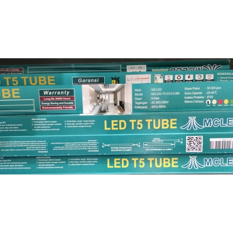 MC LED PUTIH Lampu TL5 / 5 watt 30cm/ 9watt 60cm/ 14watt 90cm/18watt 120cm  (MAX )