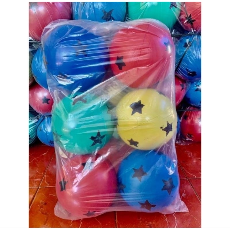 BOLA PLASTIK WARNA /Bola Plastik/Bola Footsal/Bola plastik Termurah 6 PCS