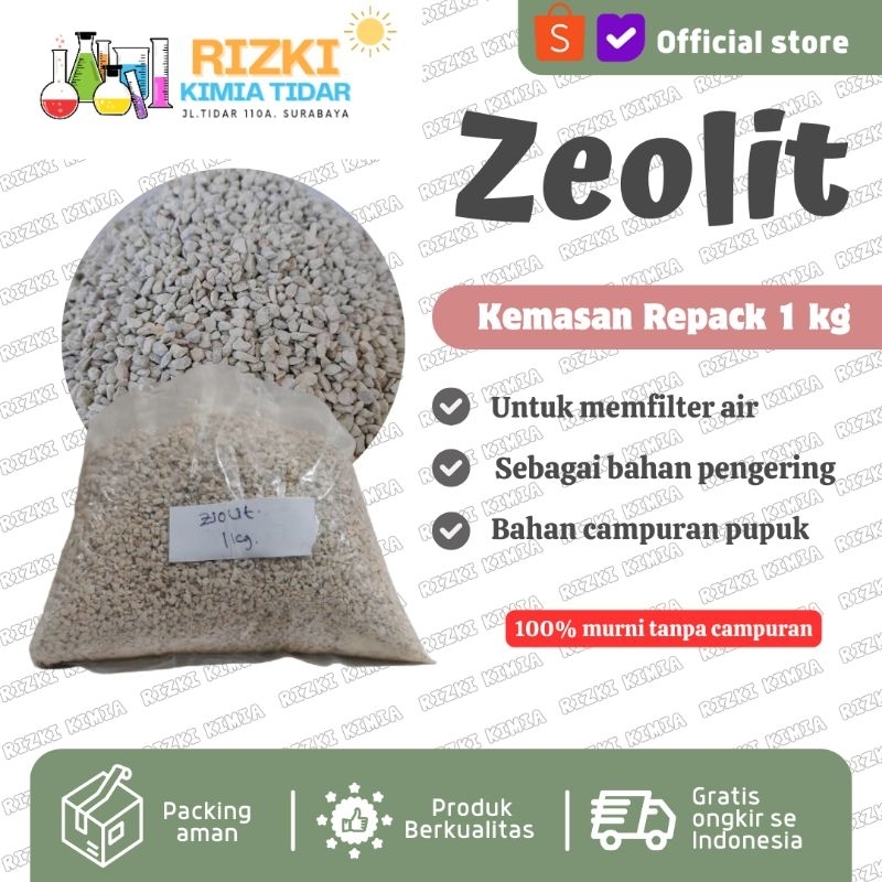 Batu Zeolit Filter Air Penjernih Air 1kg