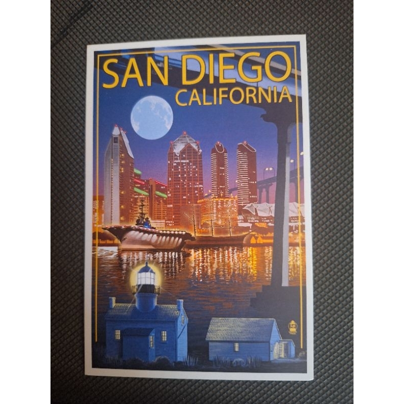 

kartu pos lantern press sandiego/sandiego postcard