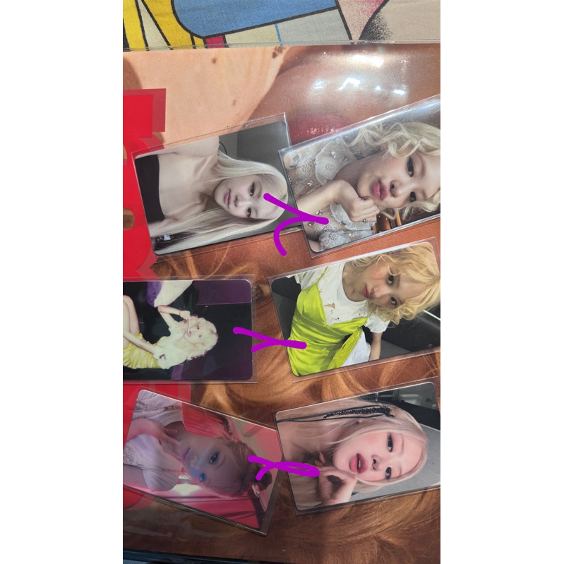 PHOTOCARD ROSE BLACKPINK OFFICIAL ALBUM ROSIE