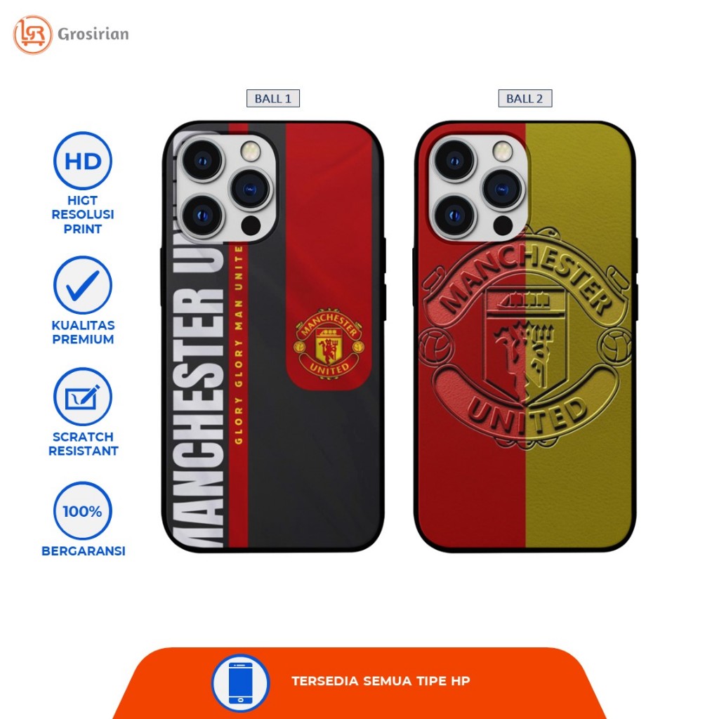 Case HP Manchester United 2 - Case HP Premium Iphone, Samsung, Xiaomi, Oppo, Vivo, Infinix, Poco Dll