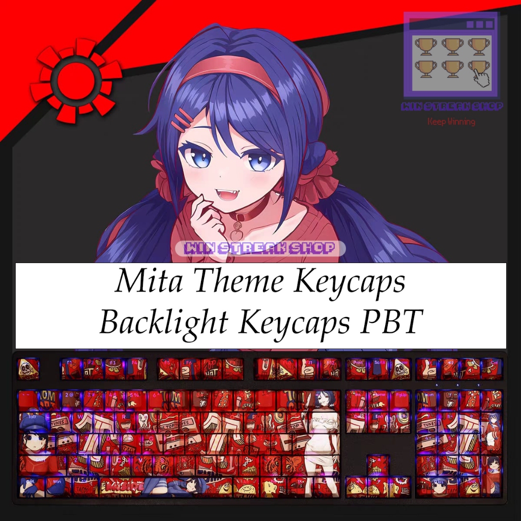 MiSide Keycaps/ Mi Side Keycaps - Mita Keycaps Backlight PBT/ Mita Backlight Keycaps/ Mita MiSide Ke