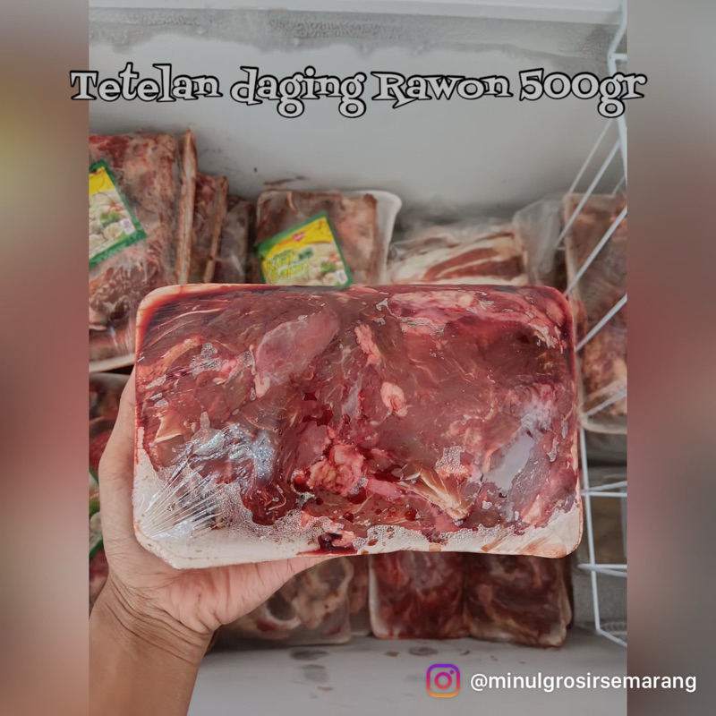 

(frozen food) tetelan daging sapi rawon 500g//KHUSUS INSTAN AREA SEMARANG