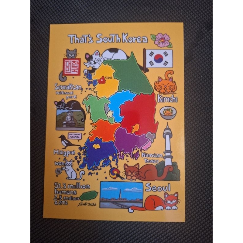 

kartu pos Titina kucing series thats south korea