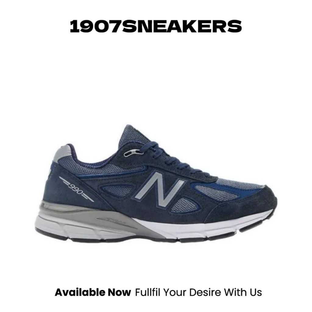 Sepatu Sneakers Pria New Balance Made In USA 990 - Navy ORIGINAL NEWU990NV4
