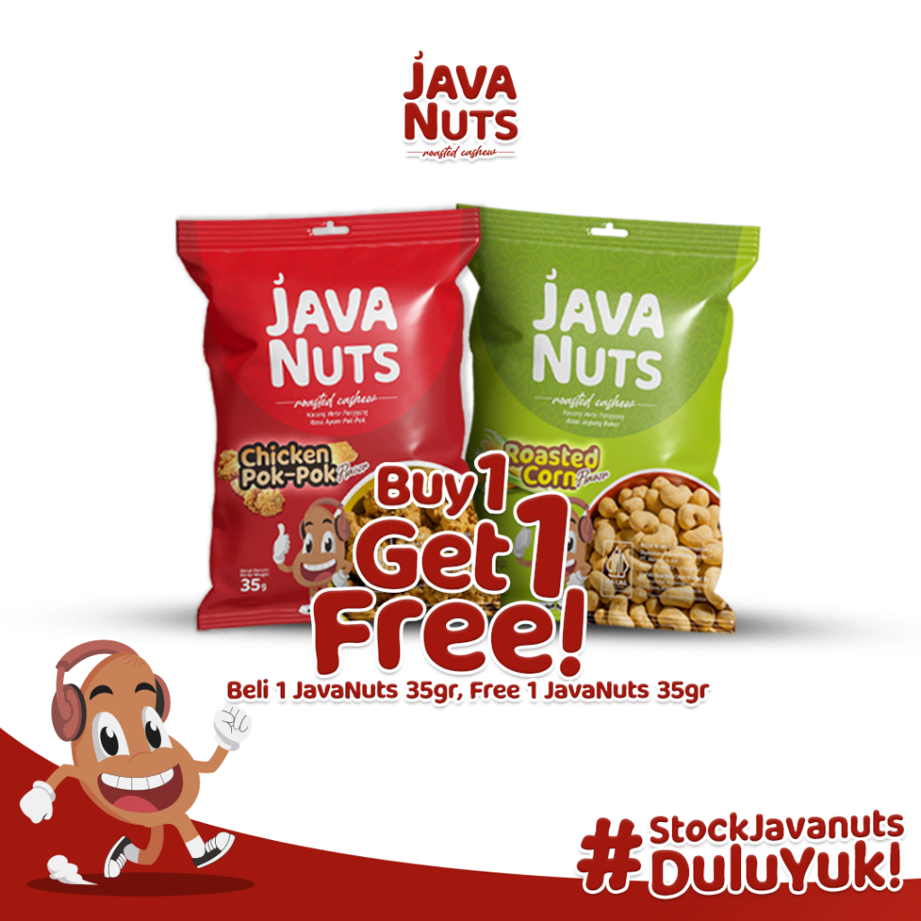 

BUY 1 GET 1 FREE 1pcs JavaNuts 35gr Free 1pcs JavaNuts 35gr