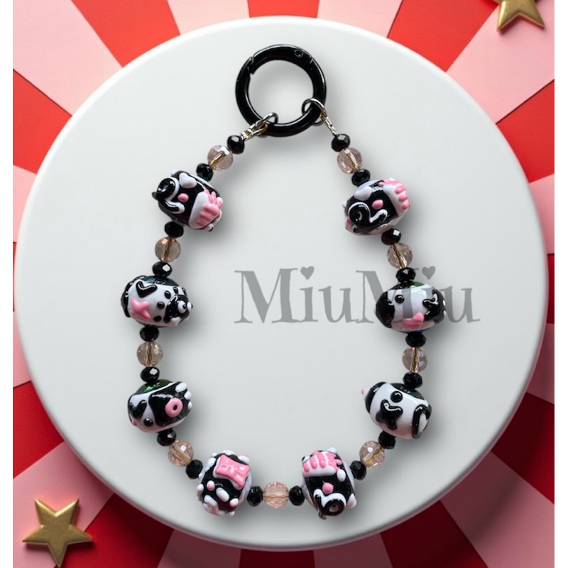MiuMiu|STRAP HP FULL PAINTING-GANTUNGAN TAS-GANTUNGAN HP (FREE MIKA HP)